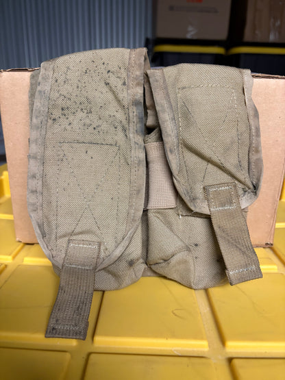 Tan Molle Two Cell Mag Pouches