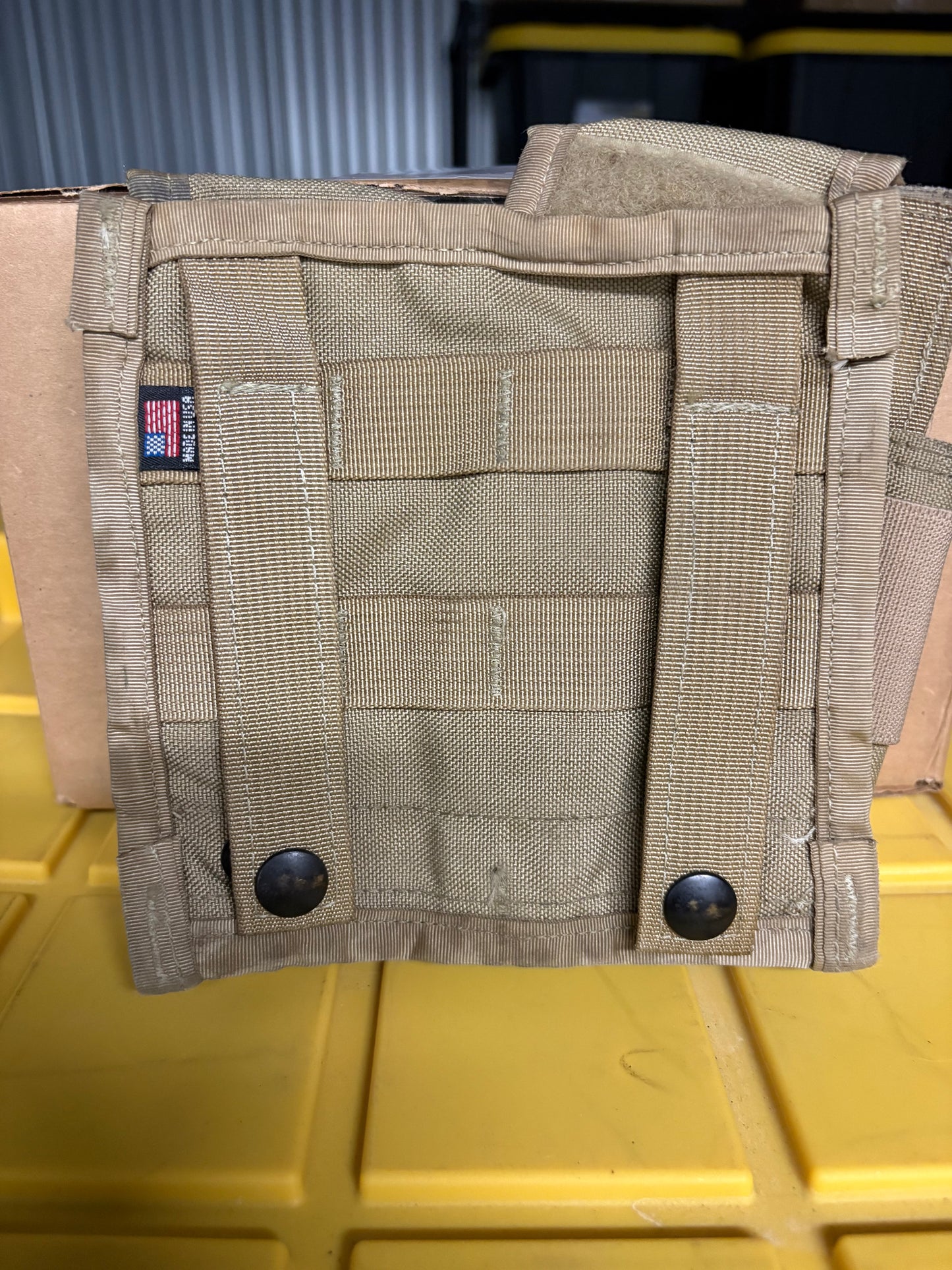 Tan Molle Two Cell Mag Pouches