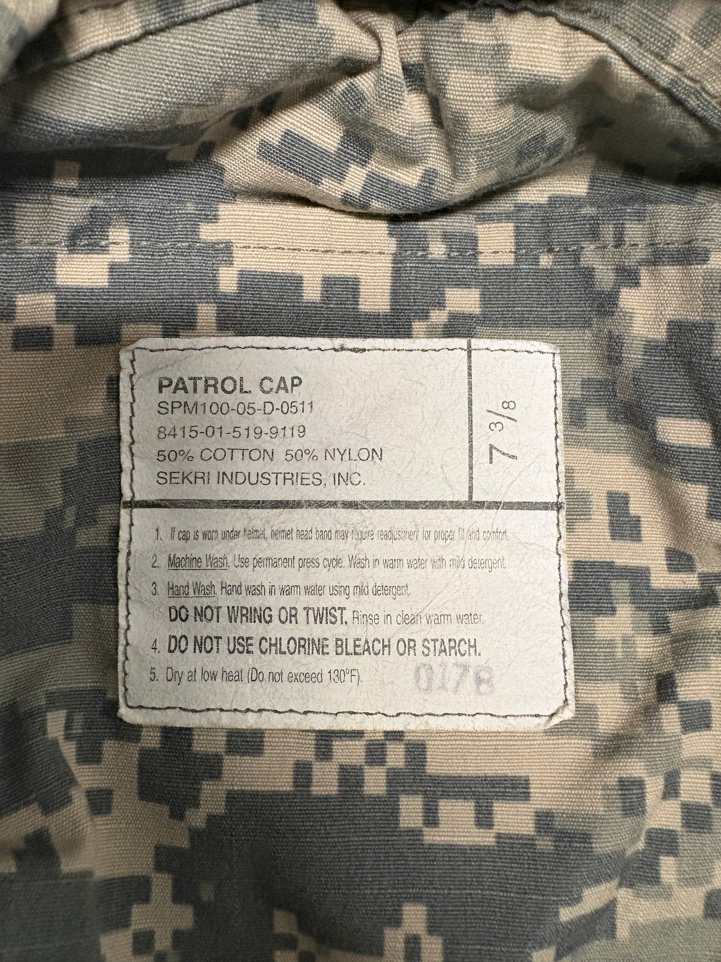 Assorted USGI Camouflage Patrol Caps