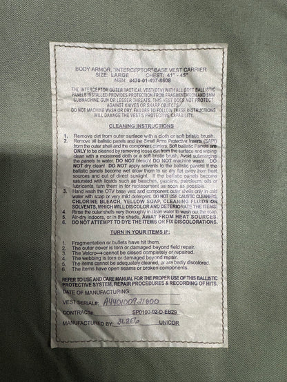 Interceptor Body Armor (IBA)