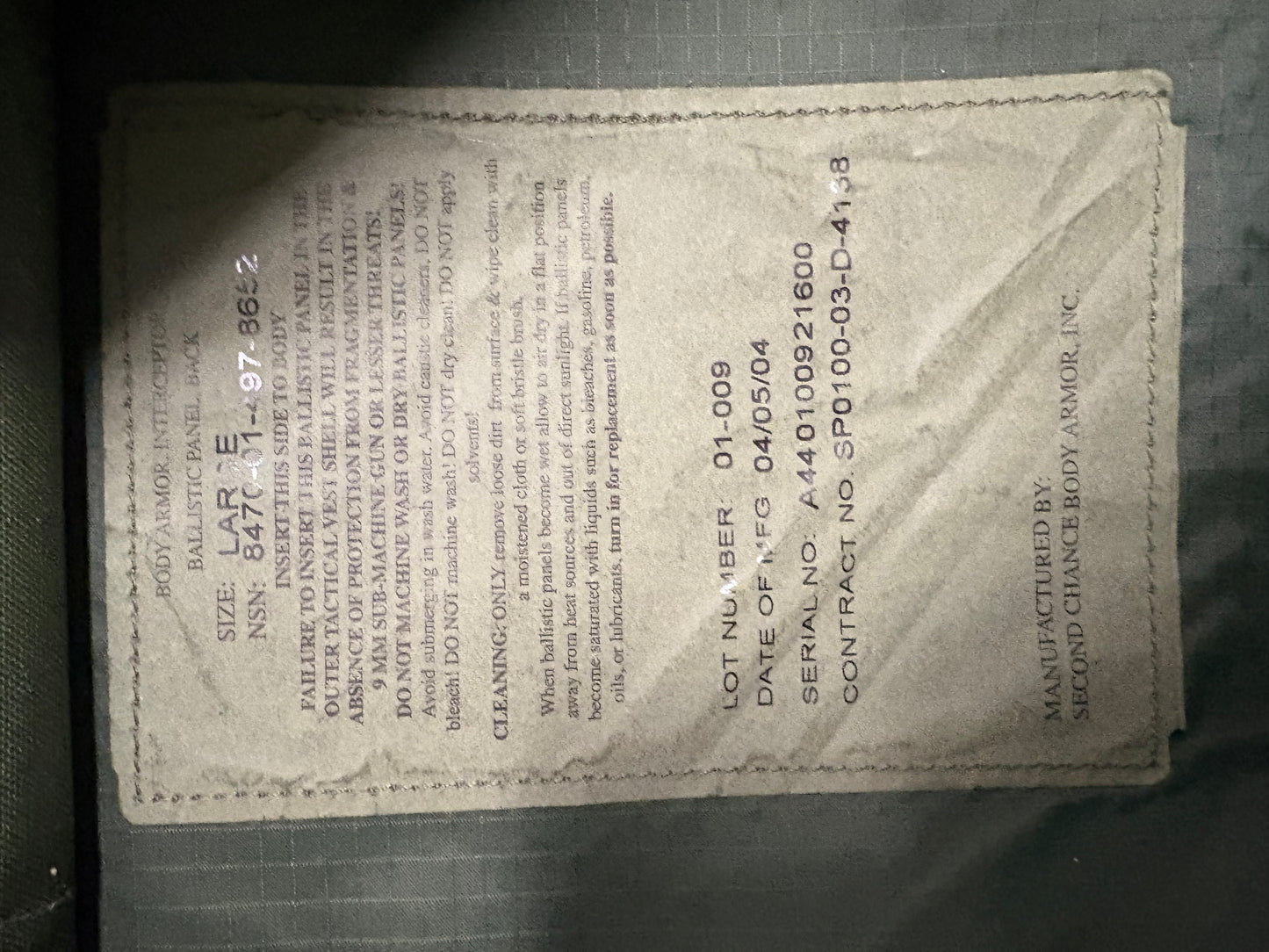 Interceptor Body Armor (IBA)