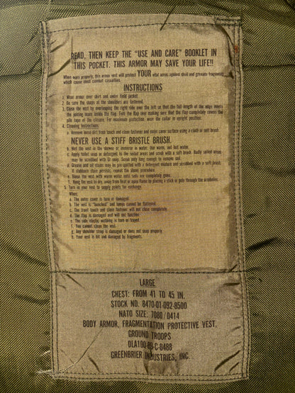 Genuine Pasgt Flak Vest
