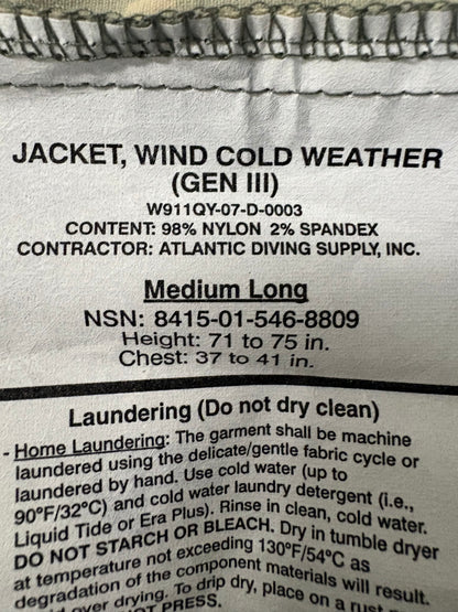 UCP ECWCS Cold Wind Jacket