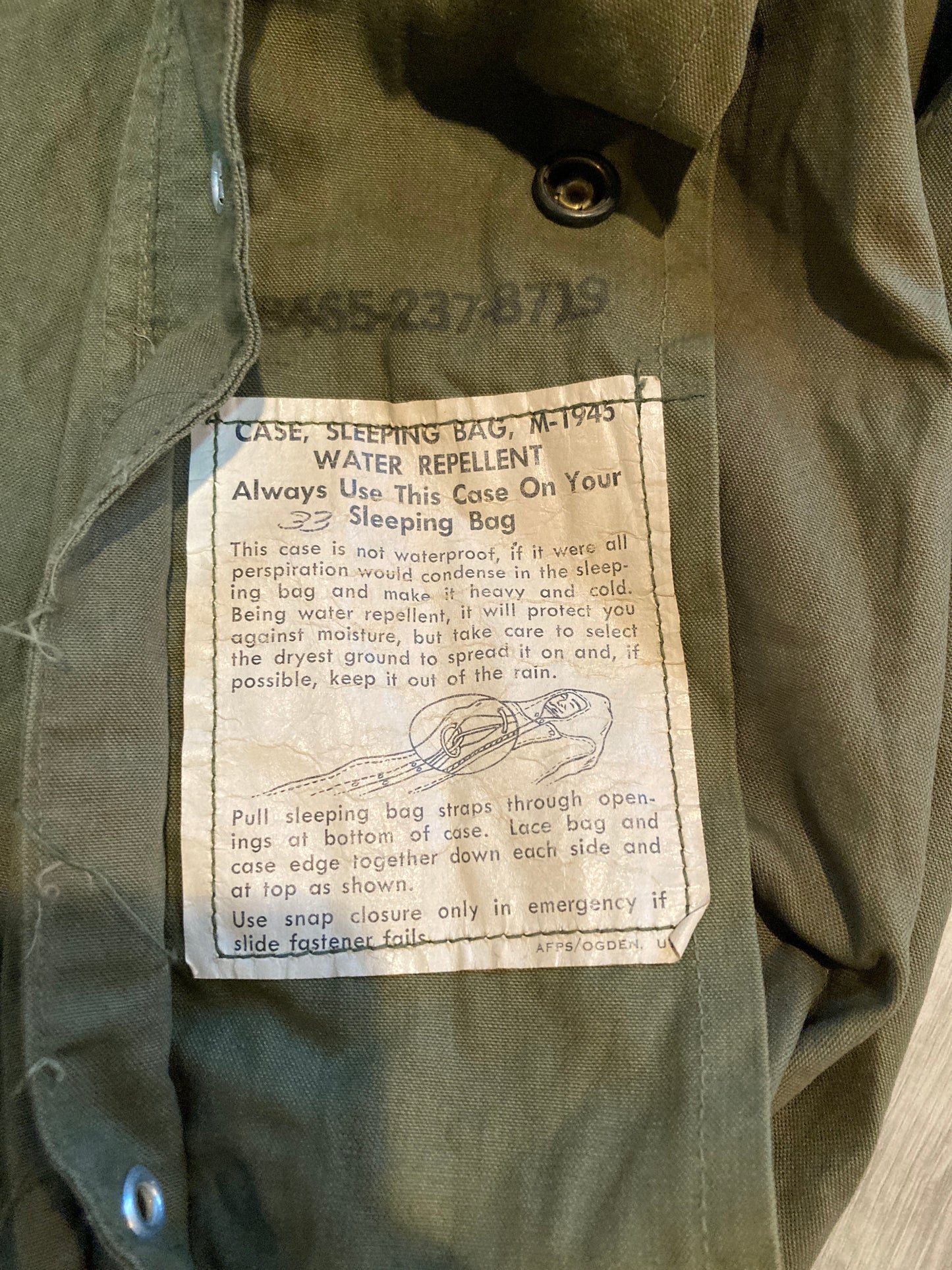 M1945 Water Repellent Sleeping Bag Cover
