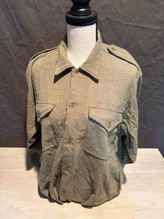 British Army OD Wool Combat Shirt No.5