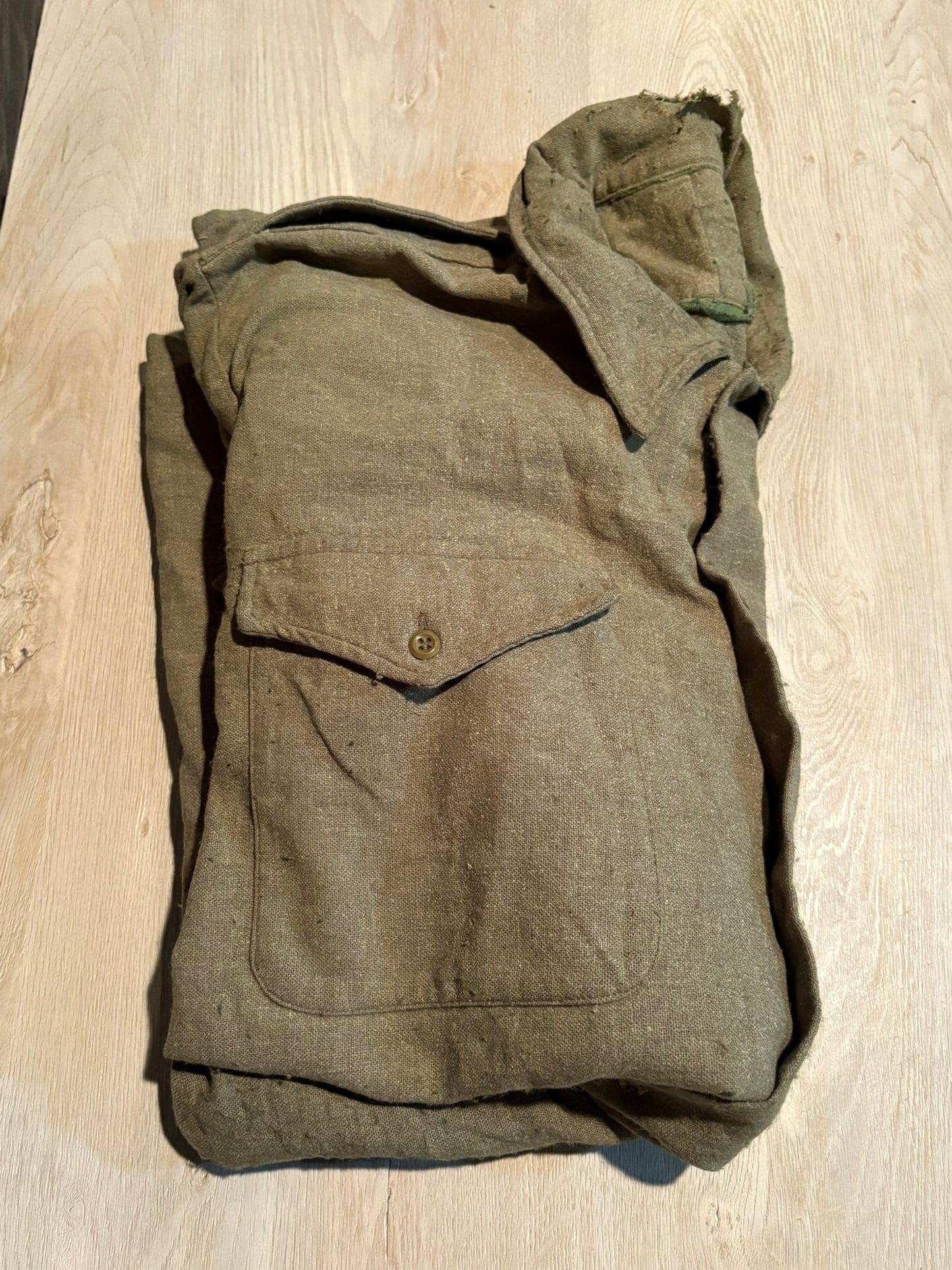 British Army OD Wool Combat Shirt No.5